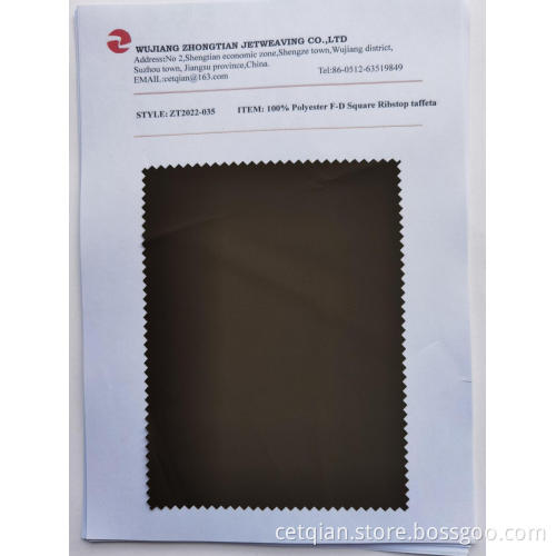 100% Polyester F-D Square Ribstop taffeta